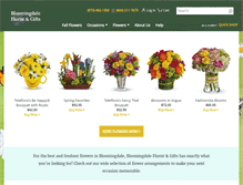 Tablet Screenshot of bloomingdalefloristandgifts.com